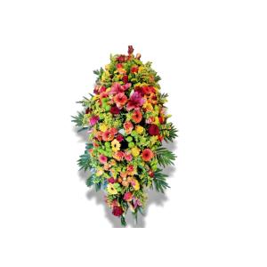 Dessus de cercueil fleurs naturelles N°034-1