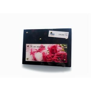 Plaque funéraire roses n°L7FA064