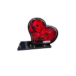 Plaque funéraire ALTU glass cœur N°L8APH8205,02MA